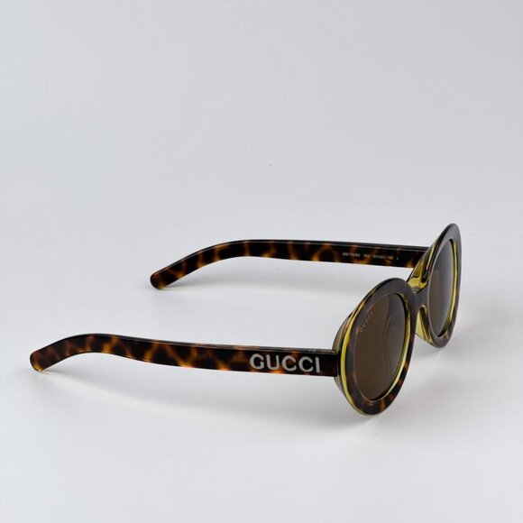 Gucci GG1722SA 002 BRAND NEW Sunglasses Spotted Havana Nicotine Brown Unisex main image 8